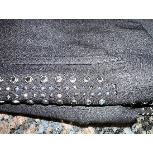 Zack & Rachel Black Stretch Dress Pants with Studs sz M - Picture 5 of 6
